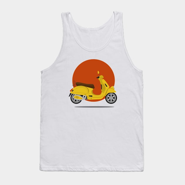 Retro scooter Tank Top by Polikarp308